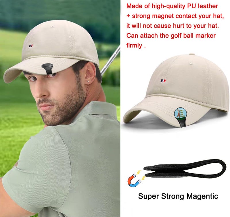Adhere Golf Hat Clip Golf Ball Marker Holder Magnetic Golf Cap Clips Without Ball Marker - Image 4